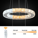 DecorBites™ Crystal LED Pendant Chandelier for Home Décor - Modern Art Fixture