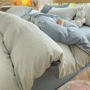 DecorBites™ Cozy Striped Cotton Bedding Set - Breathable & Soft Quilt Kit