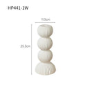 DecorBites™ Geometric Ceramic Candle Holder Ornaments Sphere Stripes Decoration Candlestick
