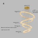 DecorBites™ Crystal Ring Chandelier - Color Changing LED Modern Luxury Hanging Lamp