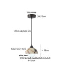 DecorBites™ Copper Yellow LED Pendant Light Fixture for Dining Room and Kitchen