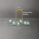 "DecorBites™ Glass Chandelier for Modern Dining Room Decor 2024"