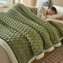 DecorBites™ Cozy Taffeta Velvet Blanket - Soft Plush Fluffy Warm Comforter for Bedroom