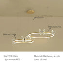 DecorBites™ LED Butterfly Chandelier Pendant Light for Modern Living Room