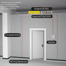 Modern black aluminum led skirting profile living room recessed light