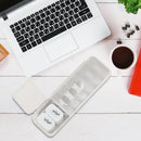DecorBites™ Cable Box: Desk Organizer for Charger, Cord, Phone | Storage with Cover