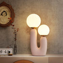 DecorBites™ Glass Ball Table Lamp: Green Pink Resin Nordic Creativity Cute Bedroom Decor