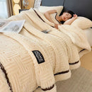 DecorBites™ Cozy Fluffy Fleece Blanket for Autumn Winter, Soft Warm Maternal Child Bed Sofa Cover