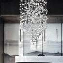 DecorBites™ Crystal LED Chandelier: Luxury Staircase & Hallway Lighting Fixture