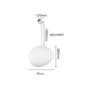 DecorBites™ Glass Ball LED Pendant Lights for Home Decor, Living/Dining Room, Bar, & Stairs