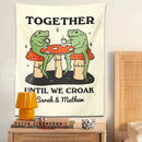 DecorBites™ Cute Cartoon Frog Moon Phase Tapestry for Girls Dorm Room Decor