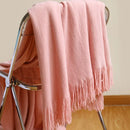 DecorBites™ Knitted Cashmere Siesta Blanket - Soft Sofa Throw & Bedding Blanket