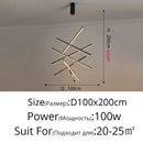 DecorBites™ LED Chandeliers for Stair Hall Dining Living Room Indoors Lighting Fixture