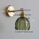 DecorBites™ Clear Glass LED Wall Lights Up Down Rotate Copper Nordic Modern Stair Sconce