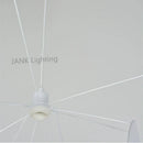 DecorBites™ Leaf Grid Chandelier: Designer White Fabric Screen Suspension Lighting for Kitchen Island, Living Room, Bedroom