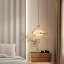 DecorBites™ Gold LED Pendant Lamp: Modern Luxury Style for Bedroom, Living Room, Dining Room