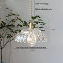DecorBites™ Glass Flower LED Pendant Light, Adjustable Knob Switch, Modern Design