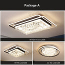 Modern crystal industrial pendant lamps for living room led lighting