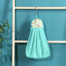 DecorBites™ Coral Velvet Hand Towel: Absorbent Cleaning Tool for Home Kitchen & Bathroom