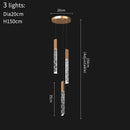 DecorBites™ Crystal LED Chandelier: Stylish Staircase & Living Room Lighting