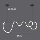 DecorBites™ LED Long Hose Chandelier for Dining Room Kitchen Bar Pendant Lamp