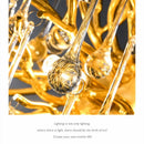 DecorBites™ Crystal Dendritic Chandelier: Modern Luxe for Living Room, Dining Room, Bedroom, Hotel Lobby