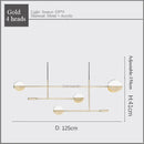 DecorBites™ Geometric Line Iron Pendant Lamp for Living Room, Bedroom, Study, Dining - Home Decor Luminare