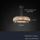 DecorBites™ Gold Crystal Ceiling Chandelier LED Light Fixture for Luxury Home Decor