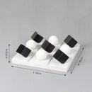 DecorBites™ Geometric Chess Marble Ornament Set for Stylish Home Decor
