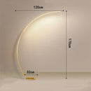 DecorBites™ C-shaped Arc Floor Lamp LED Dimmable Remote Control for Living Room Bedroom