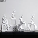 Abstract Figures Sculpture Modern Minimalism Decor Room Crafts DecorBites™ Aesthetics