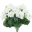 Artificial Geranium Red Pink Flowers Plant Artificial Flower Silk Fake Hydrangea Begonia Flower Home Office Wedding Decoration