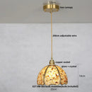 DecorBites™ Crystal Glass LED Pendant Lamp: Modern Nordic Style Hanging Light Fixture for Home Decor