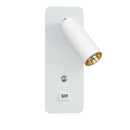 DecorBites™ LED Wall Lights with Switch and USB Interface in White or Black, Modern Sconce