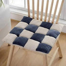 DecorBites™ Corduroy Cushion: Plaid Thickened Office Chair, Dining Chair, Sofa Floor Cushion