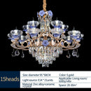 DecorBites™ Crystal Candle Chandelier: Elegant Lighting for Villa, Apartment & Staircase