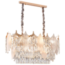 DecorBites™ Crystal Leaves Chandelier: Elegant Postmodern Lighting for Living Room, Dining Room, Bedroom