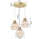 DecorBites™ Iron Frame Pendant Chandelier for Modern Indoor Lighting