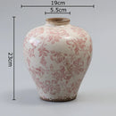 DecorBites™ Cracked Texture Blue & White Porcelain Vase Room Decoration & Flower Pot
