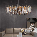 2024 DecorBites™ Ash Crystal Ceiling Chandeliers, Modern Living Room Pendant Lamps, Home Decor Lighting