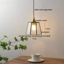 DecorBites™ Glass Copper LED Pendant Lamp for Dining Room, Nordic Modern Hanging Light Fixtures