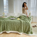 DecorBites™ Lambswool Coral Flannel Blanket for Home & Office - Cozy Sofa & Bed Cover