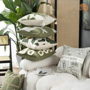 DecorBites™ Embroidered Patchwork Cushion Cover 45*45 for Elegant Living Room Decor