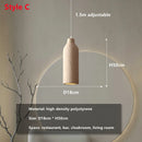 DecorBites™ LED Chandelier: Minimalist Cement Hanging Light for Bedroom and Living Room