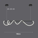 DecorBites™ Gold Black LED Chandelier Modern Minimalist Pendant for Home Decor Lighting