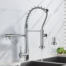 DecorBites™ Kitchen Faucet Pull Out Dual Spout Single Handle Mixer Tap 360 Rotation