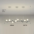 DecorBites™ Designer Molecule Chandelier: LED Dimmable Chrome Gold Lighting 2025 Trend