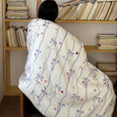 DecorBites™ Korean Cartoon Plush Blanket, Soft Nap Sofa Cover for Home Dormitory