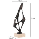 DecorBites™ Geometric Abstract Face Metal Statue Figurine Home Decoration