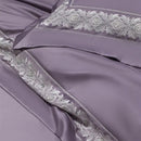 DecorBites™ 1200TC Egyptian Cotton Lace Embroidery Bedding Set: 1 Duvet, 1 Sheet, 2 Pillowcases